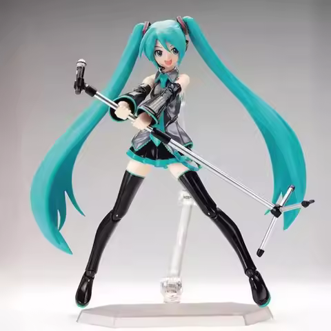 Anime FIGMA Hatsune Miku Action Figures Movable Joints Contain The Props Desktop Decoration Collecti