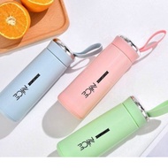 Nice Cup Glass Bottle Tumbler Creative Leakproof Water Cup 400ml Stainless aqua flask