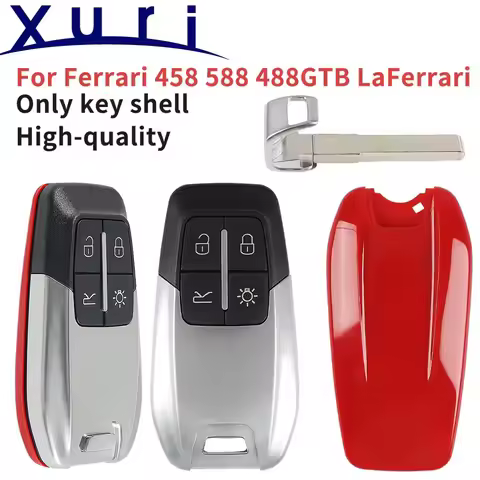 Replacement High-Quality 4 Button Smart Remote Fob Key Shell CS094004 With Blade For 2014-2020 Ferra