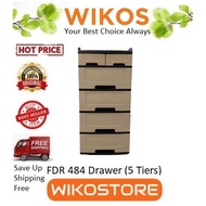 Hot Price 🔥🔥🔥 [Wikostore]  Felton FDR484 Durable Drawer 5 Tiers (20"W x 16"D x 40"H)