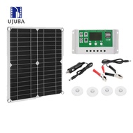 UJ.Z Rv Solar Panel Kit Solar Panel Charger High Conversion Rate Solar Panel Kit with Waterproof Controller Ideal for Southeast Asian Buyers