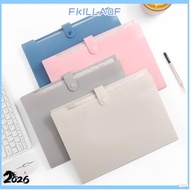 FKILLA0FSB Organ Folder, A4|Color Document Storage Folder, Fashion 12 Grid PP Test Paper Hoder Stude