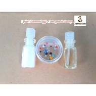 Permanent diamond teeth package contains 20 glowing teeth