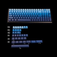 133 Key Moonrise PBT Double Shot Side-lit Shine Through Backlit keycaps For MX Mechanical Keyboard 1