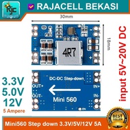 Mini560 Stepdown 3.3V 5V 12V 5A Stable mini Step Down Voltage Reducer