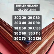 3mm White Melamine Plywood Glossy Shiny Plywood Cut Whiteboard 1 Side 30cm Wide Multipurpose Craft