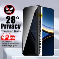 4-1Pcs Privacy Tempered Glass For Xiaomi Poco F7 Pro Anti-Peeping Screen Protector POCOF7 Ultra Poco