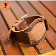 Dây đồng hồ Da bò thật màu nâu đỏ RAM Leather BX3 không Lỗ Siêu bền 18mm 20mm 22mm Casio 1200 iwatch