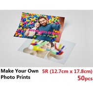 5R Photo Print 50pcs (FREE Shipping + 5pcs 4R Print  + Edit Service)