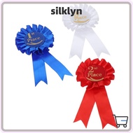SILKLYN Rosette Ribbon, Blue,Red,White Recognition Ribbons Ribbon Award Set, Honorable Ribbon
