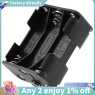 Double Side Spring 6 x 1.5 V AA Battery Holder Case Box Black