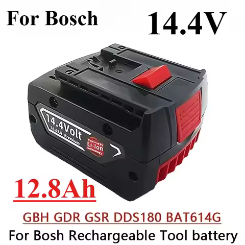 14.4V 12800mAh Rechargeable Battery for Bosch Power Tool for GBH GDR GSR 1080 DDS180 BAT614G Replace