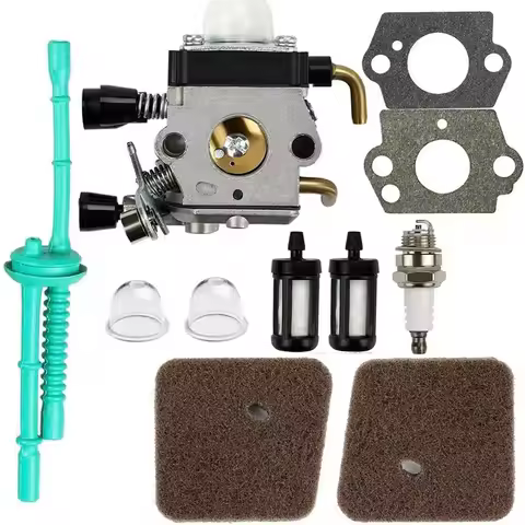 Carburetor and Fuel System Maintenance Kit for FS55R FS55RC FS55 KM55 HL45 KM55R FS38 Brushcutters T