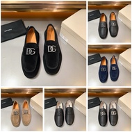 Kasut lelaki D5G brown color leather sneakers shoes