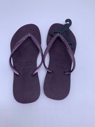 巴西直送 Havaianas Slim Aubergine 拖鞋 巴西碼33/34 即歐洲碼35/36
