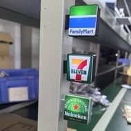 【Shipment within 24 hours‌】 mini peti sejuk magnet lampu fridge magnet untuk 711 kedai serbaneka cut