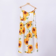 family summer slip dress for Mother daughterfamily parent-child suspender floral dressfamily twinnin
