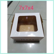 Cake Box 7x7x3(reversible),7x7x4(reversible),7x7x4(red w/ window) Per 10pcs