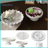 HAP Stylish Embossed Floral Silicone Tray for Home Decoration and Party Serving