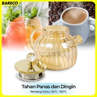 One Two Cups Heat Resistant Glass Teapot Fire Pitcher Glass Teapot 1L - BR-383