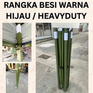 RANGKA KHEMAH BESI HIJAU SAIZ 10X10FT DAN 10X15FT / RANGKA KHEMAH HEAVYDUTY / RANGKA SAHAJA