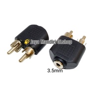 Jack T RCA 2 Jack To Socket Mini 3.5MM
