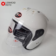 PRO WHITE MOTORCYCLE HELMET PSB APPROVED