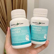 Healthy Care Ginkgo Biloba 2000mg - Ginkgo Biloba Healthy Care Brain Supplement 100 tablets