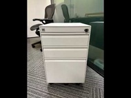 POSH二手鋼製小推櫃文件櫃白（125919）