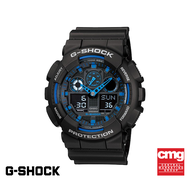 CASIO นาฬิกาข้อมือผู้ชาย G-SHOCK YOUTH รุ่น GA-100-1A2DR วัสดุเรซิ่น สีดำ