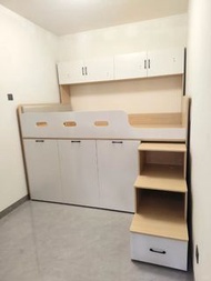 半高床設計 half height bed design  床架 bed (🚚免費送貨上門free delivery) 櫃桶床 Storage Bed 抽屜床 Customized bed 油壓床 床