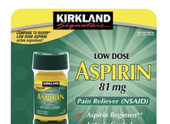 Kirkland Signature Low Dose Aspirin 81 mg, 365 Tablets Exp 10/31/2026,Over the Counter(NSAID) pain r