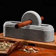 Stone, spiral groove cutter, classic stone hand grinder