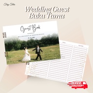 Guest Book Wedding Guest Book Made of Soft Cover, Thick, Glossy, Custom Photo