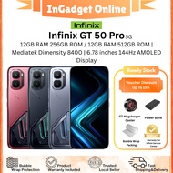 [Promo] Infinix GT 50 Pro 5G | 12GB+256GB / 12GB+512GB Storage |  Mediatek Dimensity 8400 | Original