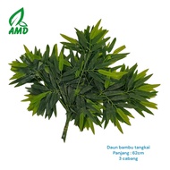 daun bambu tangkai sintetis artificial premium murah