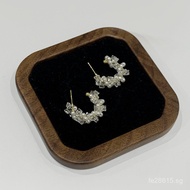 2025Love Light Luxury Nancy Pearl014High-end Korean Style Earrings with Freshwater Silver Needle and