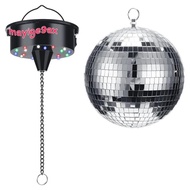 Disco Ball Decor with Light and Disco Ball-Battery Powered Disco Ball Light, Christmas Party, DJ Clu