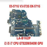 LA-B162P Original Motherboard for Acer Aspire E5-571G V3-572G EK-571G Laptop Motherboard with i3 i5 
