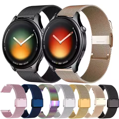 For Xiaomi Watch 5 Stainless Steel Watchband For Xiaomi Watch 2Pro/S4 S2 S1 S1 Pro/Active Metal Stra