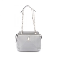 [มือสอง] กระเป๋าสะพายไหล่ Fendi FENDI รุ่น Dotcom Click 8BN299 สีเทาอ่อน หนังแท้ สายโซ่สะพายไหล่ สำห