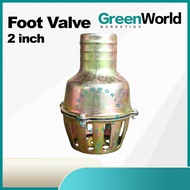 Engine Water Pump Suction Hose Foot Valve Metal 2"