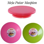 Meja penyaji putar cake tray meja tart putar