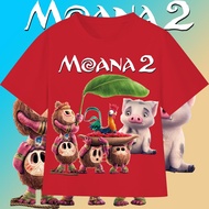 Cute T-Shirt Cartoon Movie 8 Colors Tshirt For Kids Moana 2 100CM-150CM