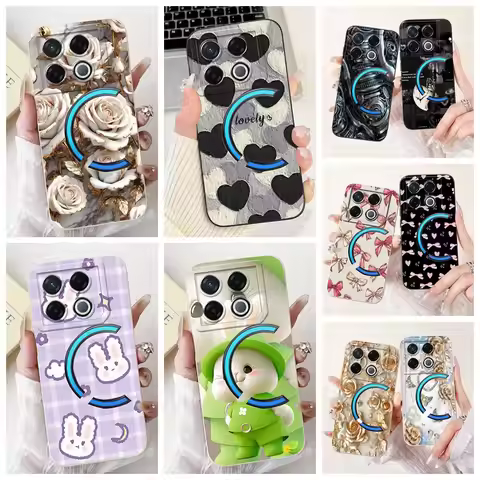 For Infinix GT 20 Pro 5G Case X6871 Luxury Flower Rabbit Cover Shockproof Phone Cases For Infinix GT