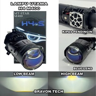 H4 MT-STAR M400 Bluelens Headlights Complete with H4 Fan for Car Motorcycles