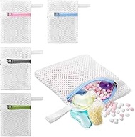 4 Pcs Small Mesh Laundry Bags, Laundry Pod Anti-Sticking Bag, Reusable Wash Bag, Polyester Scent Bea