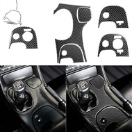 For Chevrolet Corvette C5 98-04 Carbon Fiber Sticker Gear Shift Plane Center Console Panel Water Cup