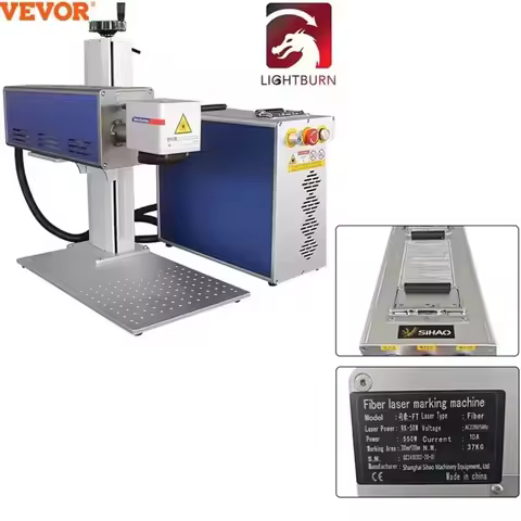 VEVOR Raycus Fiber Laser Engraver Cutting Machine 30W 50W EZCAD2 Software DIY Gold Silver Ring Metal