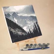 Adult Beginner Digital Oil Painting, 20"X20" / 30"X30" Canvas, Includes 2 Brushes, Acrylic Paints, F